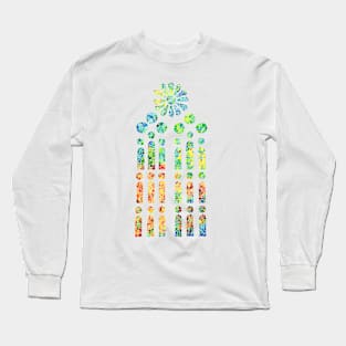 Stained Glass Window Long Sleeve T-Shirt